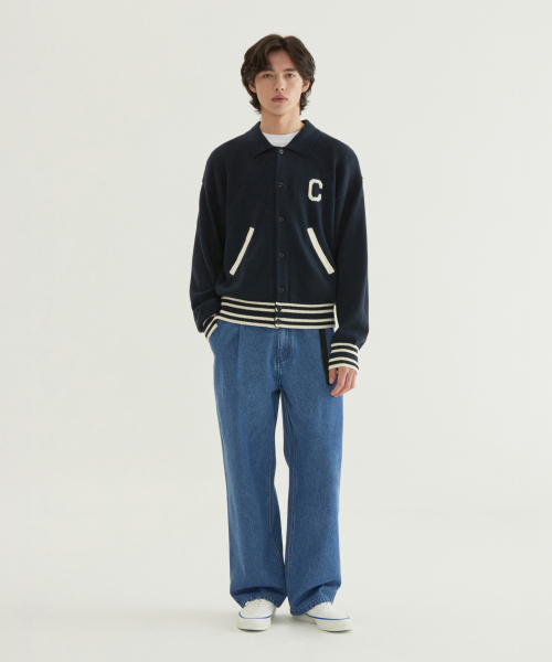 COVERNAT(カバーナット)の「Cロゴニットバスティジャケットネイビー(ブルゾン・メンズ・その他・SMALL/MEDIUM/LARGE/X-LARGE)」の6枚目の写真