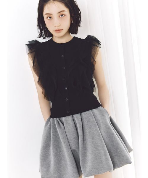 SNIDEL（スナイデル）の「フーディーダイバーセットアップ（ワンピース・レディース・グレー/ホワイト/ラベンダー・1/0）」の12枚目の写真