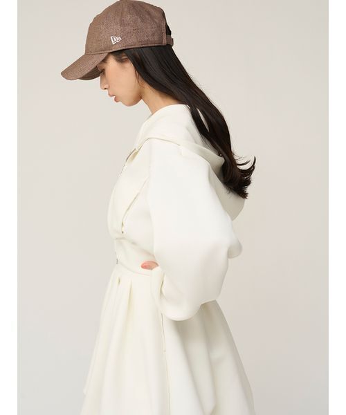 SNIDEL（スナイデル）の「フーディーダイバーセットアップ（ワンピース・レディース・グレー/ホワイト/ラベンダー・1/0）」の15枚目の写真