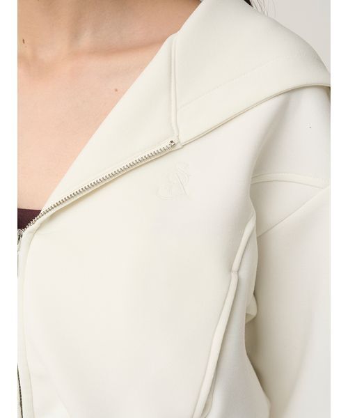 SNIDEL（スナイデル）の「フーディーダイバーセットアップ（ワンピース・レディース・グレー/ホワイト/ラベンダー・1/0）」の17枚目の写真