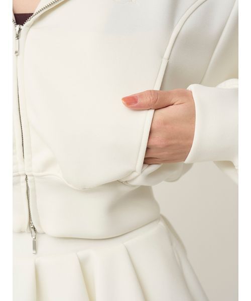 SNIDEL（スナイデル）の「フーディーダイバーセットアップ（ワンピース・レディース・グレー/ホワイト/ラベンダー・1/0）」の18枚目の写真