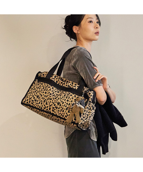 HIGHLOOP（ハイループ）の「ボストンウィークエンダーバッグミディアム（ボストンバッグ・レディース・ネイビー/ベージュ/ブラック/アッシュグレー/キャメル/チョコ・FREE）」の6枚目の写真