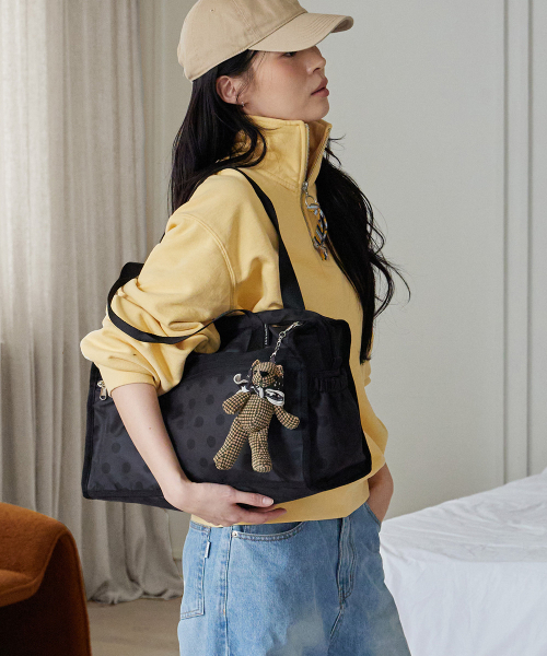 HIGHLOOP（ハイループ）の「ボストンウィークエンダーバッグミディアム（ボストンバッグ・レディース・ネイビー/ベージュ/ブラック/アッシュグレー/キャメル/チョコ・FREE）」の10枚目の写真