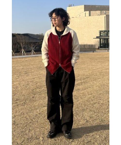 BLOND9（ブロンドナイン）の「ショールカラー レグラン ニットジップアップ_ディープレッド（ニット/セーター・レディース・その他・LARGE/X-LARGE）」の15枚目の写真
