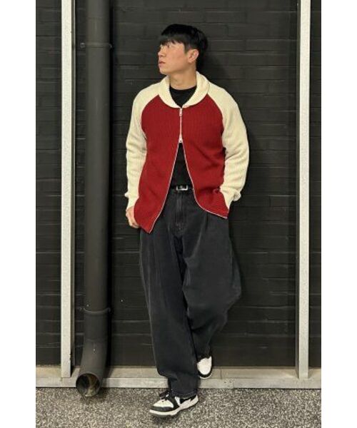 BLOND9（ブロンドナイン）の「ショールカラー レグラン ニットジップアップ_ディープレッド（ニット/セーター・レディース・その他・LARGE/X-LARGE）」の19枚目の写真