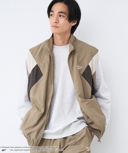 coen（コーエン）の「Reebok（リーボック）別注トラックベスト（その他アウター・メンズ・オフホワイト/ダークグレー/ベージュ・M/L/XL）」の3枚目の写真