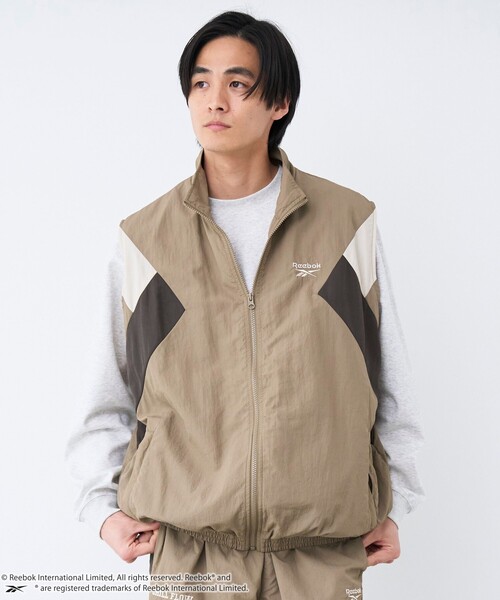 coen（コーエン）の「Reebok（リーボック）別注トラックベスト（その他アウター・メンズ・オフホワイト/ダークグレー/ベージュ・M/L/XL）」の9枚目の写真