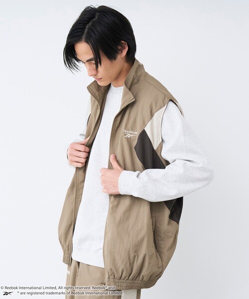 coen（コーエン）の「Reebok（リーボック）別注トラックベスト（その他アウター・メンズ・オフホワイト/ダークグレー/ベージュ・M/L/XL）」の10枚目の写真