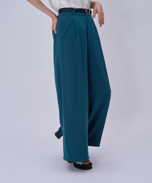 HARE（ハレ）の「2WAYトロミワイドパンツ(HARE)（その他パンツ・レディース・ブラック/グリーン/チェック・FREE）」の15枚目の写真