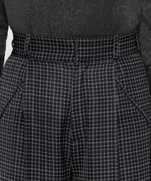 HARE（ハレ）の「2WAYトロミワイドパンツ(HARE)（その他パンツ・レディース・ブラック/グリーン/チェック・FREE）」の21枚目の写真