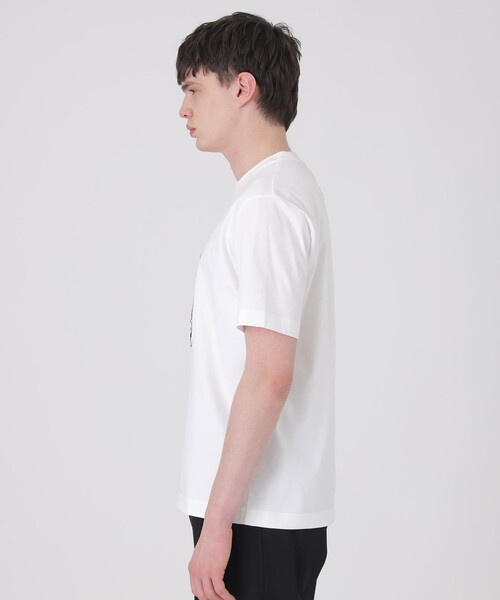 BLACK LABEL CRESTBRIDGE(ブラックレーベル・クレストブリッジ)の「【10th ANNIVERSARY】ブリティッシュエンブロイダリーTシャツ(Tシャツ/カットソー・メンズ・ブラック/オフホワイト・XL/L/M)」の4枚目の写真