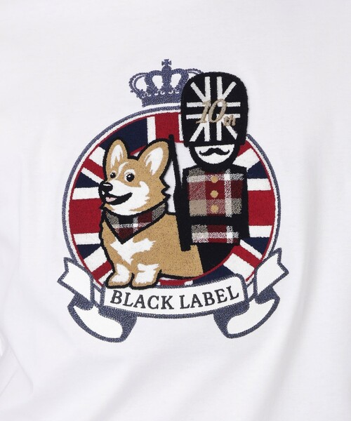 BLACK LABEL CRESTBRIDGE(ブラックレーベル・クレストブリッジ)の「【10th ANNIVERSARY】ブリティッシュエンブロイダリーTシャツ(Tシャツ/カットソー・メンズ・ブラック/オフホワイト・XL/L/M)」の6枚目の写真