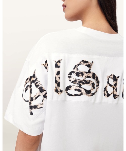 ALLSAINTS(オールセインツ)の「FUSE OVERSIZED ETTA T-SHIRT | FUSE オーバーサイズ ETTA Tシャツ(Tシャツ/カットソー・レディース・ホワイト・M/XS/S)」の2枚目の写真