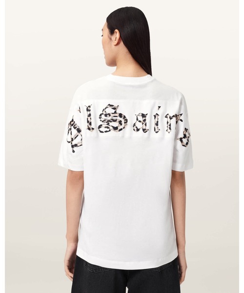 ALLSAINTS(オールセインツ)の「FUSE OVERSIZED ETTA T-SHIRT | FUSE オーバーサイズ ETTA Tシャツ(Tシャツ/カットソー・レディース・ホワイト・M/XS/S)」の3枚目の写真
