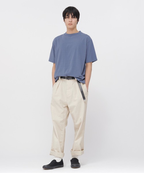 MHL.(エムエイチエル)の「BELGIAN LINEN COTTON PLAINWEAV(その他パンツ・メンズ・カーキ/ナチュラル・LARGE/SMALL/MEDIUM)」の4枚目の写真