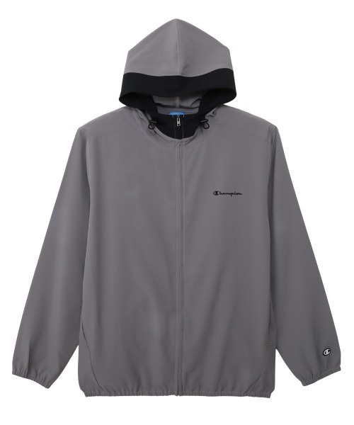 Champion(チャンピオン)の「チャンピオン ZIP HOODED JACKET(ナイロンジャケット・メンズ・チャコールグレー/グレー・M/L/LL)」の1枚目の写真