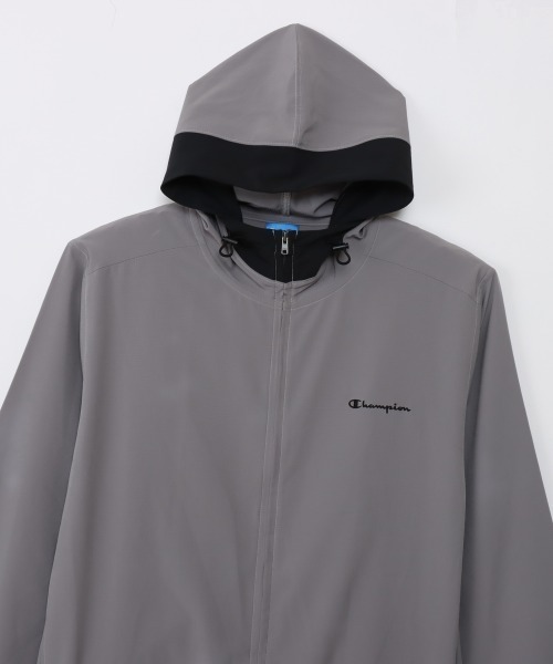 Champion(チャンピオン)の「チャンピオン ZIP HOODED JACKET(ナイロンジャケット・メンズ・チャコールグレー/グレー・M/L/LL)」の4枚目の写真