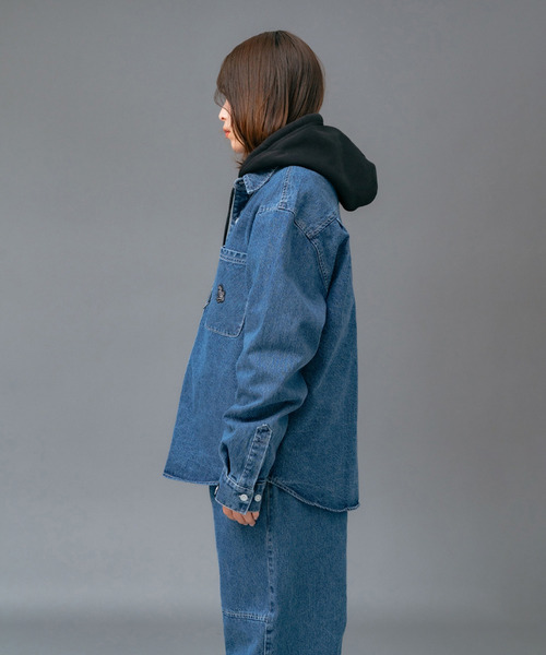 EXAMPLE(エグザンプル)の「EXAMPLE EX PATCH DENIM L/S SHIRTS(シャツ/ブラウス・メンズ・ブルー/インディゴブルー・XL/L/M)」の7枚目の写真