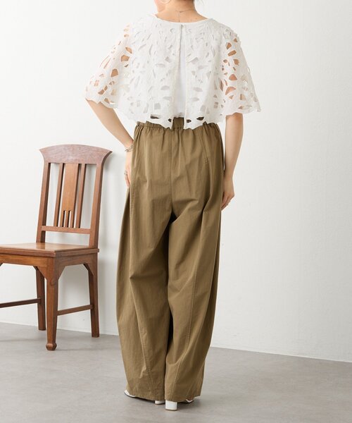 BEARDSLEY(ビアズリー)の「カットワークボレロ(シャツ/ブラウス・レディース・ブラック/ホワイト・FREE)」の8枚目の写真