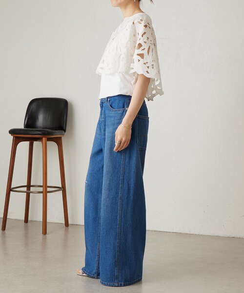 BEARDSLEY(ビアズリー)の「カットワークボレロ(シャツ/ブラウス・レディース・ブラック/ホワイト・FREE)」の14枚目の写真