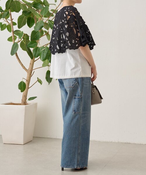 BEARDSLEY(ビアズリー)の「カットワークボレロ(シャツ/ブラウス・レディース・ブラック/ホワイト・FREE)」の20枚目の写真