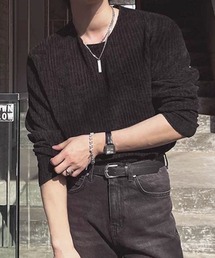 NOWLE | 【NOWLE】カットオフエッジ 凹凸テクスチャー リラックスフィット カットソー(Tシャツ/カットソー)