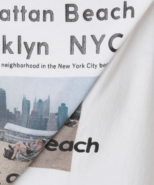 Spick & Span(スピックアンドスパン)の「ANGE IN DISGUISE/アンジ イン ディスガイズ Manhattan Beach Brooklyn(Tシャツ/カットソー・レディース・ホワイト/ブラック系その他・MEDIUM)」の21枚目の写真