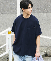 NAUTICA/ノーティカ ビッグシルエット ヒドゥンロゴ ショートスリーブ ポケットTシャツ