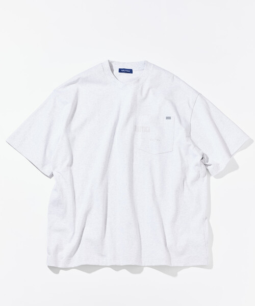 NAUTICA（ノーティカ）の「NAUTICA/ノーティカ ビッグシルエット ヒドゥンロゴ ショートスリーブ ポケットTシャツ（Tシャツ/カットソー・メンズ・ライトグレー/ブラック/ホワイト/ネイビー・SMALL/MEDIUM/LARGE/X-LARGE）」の17枚目の写真