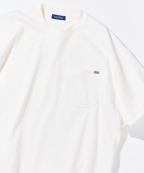NAUTICA（ノーティカ）の「NAUTICA/ノーティカ ビッグシルエット ヒドゥンロゴ ショートスリーブ ポケットTシャツ（Tシャツ/カットソー・メンズ・ライトグレー/ブラック/ホワイト/ネイビー・SMALL/MEDIUM/LARGE/X-LARGE）」の13枚目の写真