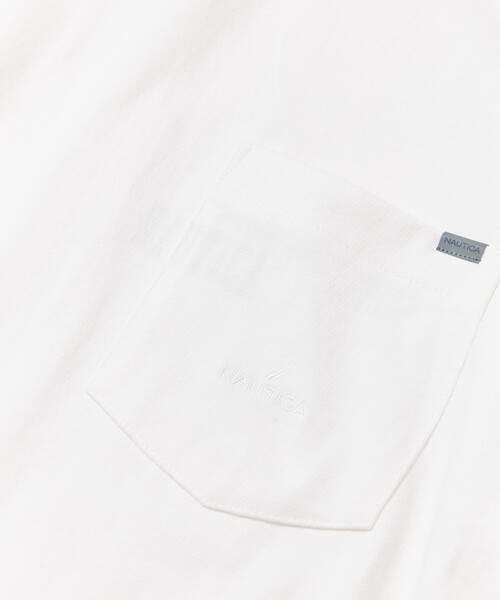 NAUTICA（ノーティカ）の「NAUTICA/ノーティカ ビッグシルエット ヒドゥンロゴ ショートスリーブ ポケットTシャツ（Tシャツ/カットソー・メンズ・ライトグレー/ブラック/ホワイト/ネイビー・SMALL/MEDIUM/LARGE/X-LARGE）」の12枚目の写真