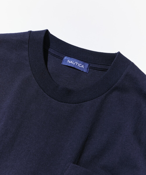 NAUTICA（ノーティカ）の「NAUTICA/ノーティカ ビッグシルエット ヒドゥンロゴ ショートスリーブ ポケットTシャツ（Tシャツ/カットソー・メンズ・ライトグレー/ブラック/ホワイト/ネイビー・SMALL/MEDIUM/LARGE/X-LARGE）」の9枚目の写真