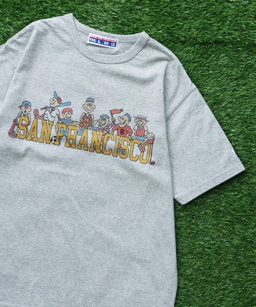 The Endless Summer(エンドレスサマー)の「TES 8812 ALLSTAR COLLEGE T-SHIRT / Tシャツ(Tシャツ/カットソー・メンズ・グレー/ホワイト・X-LARGE/LARGE/MEDIUM/SMALL)」の1枚目の写真