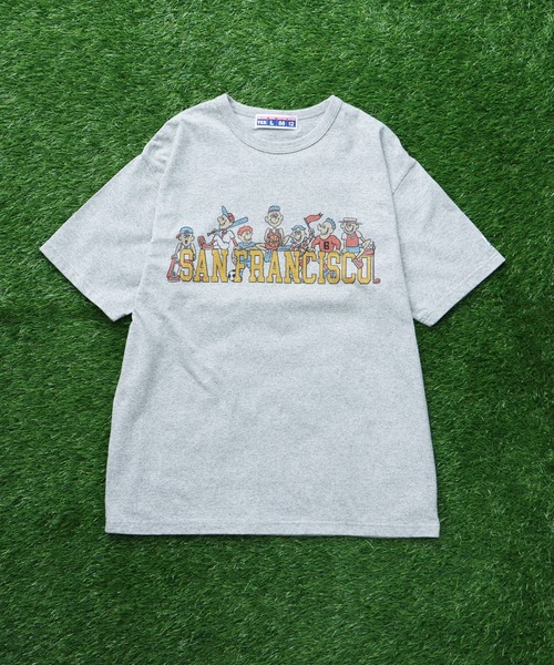 The Endless Summer(エンドレスサマー)の「TES 8812 ALLSTAR COLLEGE T-SHIRT / Tシャツ(Tシャツ/カットソー・メンズ・グレー/ホワイト・X-LARGE/LARGE/MEDIUM/SMALL)」の3枚目の写真