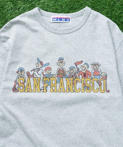 The Endless Summer(エンドレスサマー)の「TES 8812 ALLSTAR COLLEGE T-SHIRT / Tシャツ(Tシャツ/カットソー・メンズ・グレー/ホワイト・X-LARGE/LARGE/MEDIUM/SMALL)」の4枚目の写真