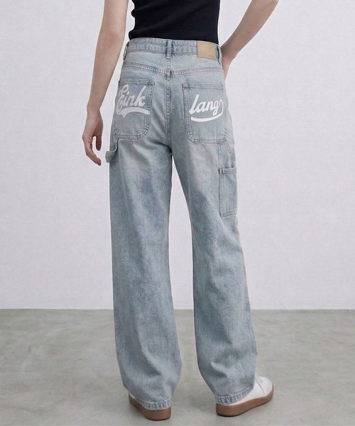 Megil(メギル)の「ワイドカーブデニムパンツ(デニムパンツ・レディース・ブルー・LARGE/MEDIUM/SMALL)」の6枚目の写真
