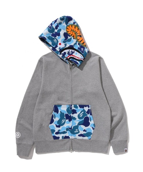 A BATHING APE（アベイシングエイプ）の「ABC CAMO SHARK FULL ZIP HOODIE（パーカー・メンズ・ブラック/グレー/レッド・LARGE/XX-LARGE/SMALL/X-LARGE/MEDIUM）」の5枚目の写真