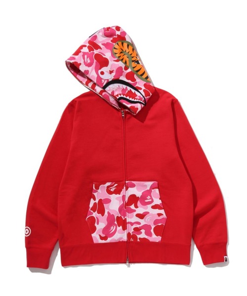 A BATHING APE（アベイシングエイプ）の「ABC CAMO SHARK FULL ZIP HOODIE（パーカー・メンズ・ブラック/グレー/レッド・LARGE/XX-LARGE/SMALL/X-LARGE/MEDIUM）」の6枚目の写真