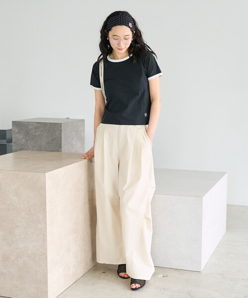 FREAK'S STORE（フリークスストア）の「FRUIT OF THE LOOM × FREAK'S STORE/フルーツオブザルーム 別注 ドット フライス ヘアバンド（ヘアバンド・レディース・オフホワイト/ブラック/チャコール・ONE SIZE）」の11枚目の写真