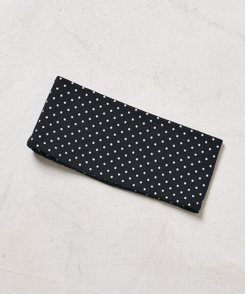 FREAK'S STORE（フリークスストア）の「FRUIT OF THE LOOM × FREAK'S STORE/フルーツオブザルーム 別注 ドット フライス ヘアバンド（ヘアバンド・レディース・オフホワイト/ブラック/チャコール・ONE SIZE）」の18枚目の写真
