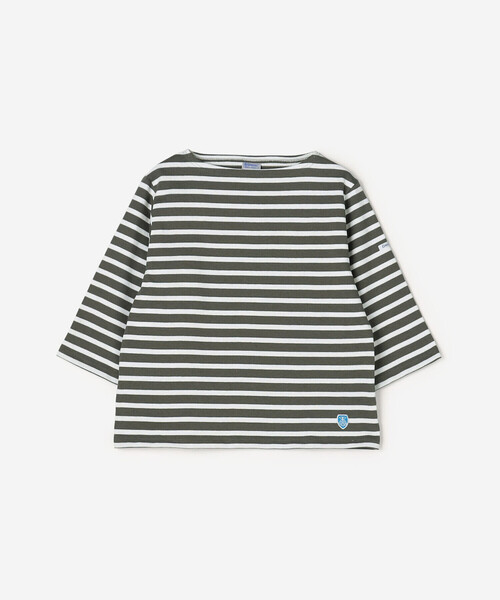 ORCIVAL（オーシバル）の「ORCIVAL | コットンロード ショートスリーブ ボートネックバスクシャツ WOMEN（Tシャツ/カットソー・レディース・ホワイト/ブルー系その他/グレー系その他/ブラウン系その他/イエロー系その他/ピンク系その他/ブルー系その他2・1/2）」の3枚目の写真
