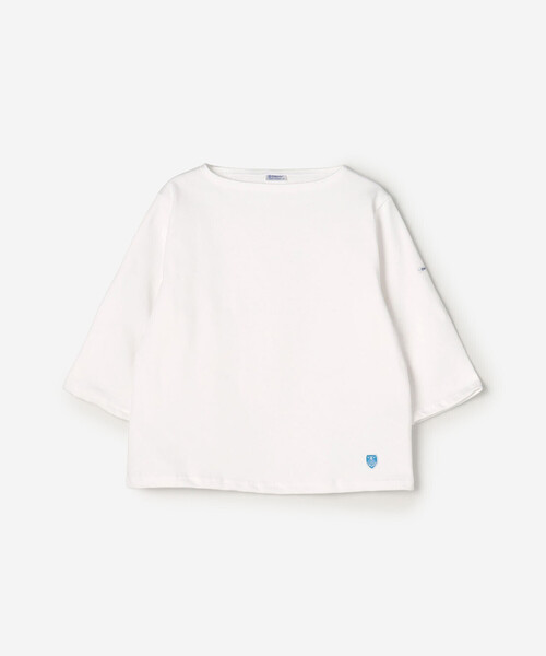 ORCIVAL（オーシバル）の「ORCIVAL | コットンロード ショートスリーブ ボートネックバスクシャツ WOMEN（Tシャツ/カットソー・レディース・ホワイト/ブルー系その他/グレー系その他/ブラウン系その他/イエロー系その他/ピンク系その他/ブルー系その他2・1/2）」の2枚目の写真