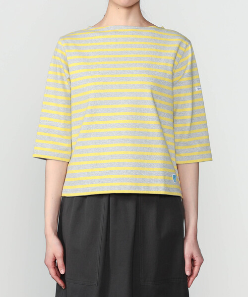 ORCIVAL（オーシバル）の「ORCIVAL | コットンロード ショートスリーブ ボートネックバスクシャツ WOMEN（Tシャツ/カットソー・レディース・ホワイト/ブルー系その他/グレー系その他/ブラウン系その他/イエロー系その他/ピンク系その他/ブルー系その他2・1/2）」の19枚目の写真