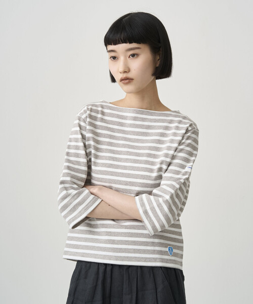 ORCIVAL(オーシバル)の「ORCIVAL | コットンロード ショートスリーブ ボートネックバスクシャツ WOMEN(Tシャツ/カットソー・レディース・ホワイト/ブルー系その他/グレー系その他/ブラウン系その他/イエロー系その他/ピンク系その他/ブルー系その他2・1/2)」の12枚目の写真