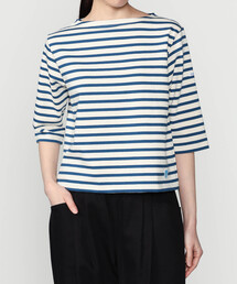 ORCIVAL | コットンロード ショートスリーブ ボートネックバスクシャツ WOMEN
