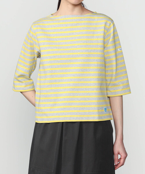 ORCIVAL（オーシバル）の「ORCIVAL | コットンロード ショートスリーブ ボートネックバスクシャツ WOMEN（Tシャツ/カットソー・レディース・ホワイト/ブルー系その他/グレー系その他/ブラウン系その他/イエロー系その他/ピンク系その他/ブルー系その他2・1/2）」の7枚目の写真