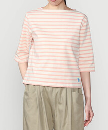 ORCIVAL | コットンロード ショートスリーブ ボートネックバスクシャツ WOMEN