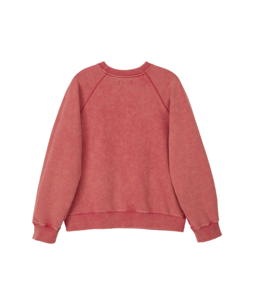 NOHANT(ノアン)の「LONELY/LOVELY 90s WASHED SWEATSHIRT RED(スウェット・レディース・レッド・SMALL/MEDIUM/LARGE)」の6枚目の写真