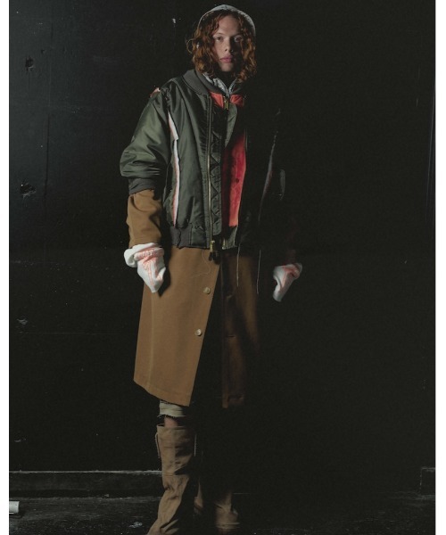 DISCOVERED（ディスカバード）の「DISCOVERED LAYERED JKT COAT（その他アウター・メンズ・ベージュ/ブラック・3/1）」の3枚目の写真