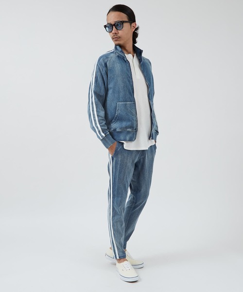 improves(インプローブス)の「カットデニム サイドライン トラックジャケット(ジャージ・メンズ・ネイビー/ブルー・LARGE/MEDIUM)」の11枚目の写真